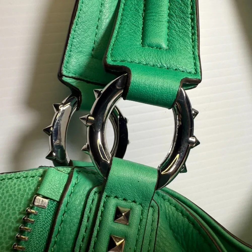 Aimee Kestenberg Vibrant Green Leather Shoulder Bag